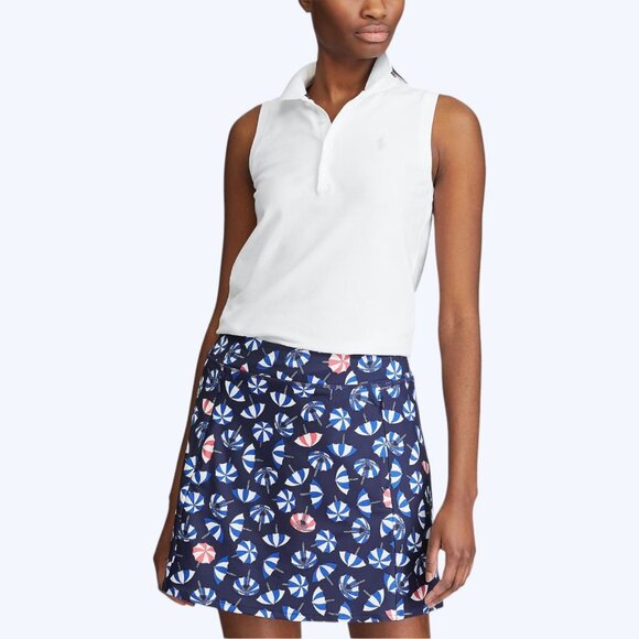 Ralph Lauren RLX Beach Umbrella Print Golf Skort M Tennis Hiking Skirt Flounce - Picture 4 of 12